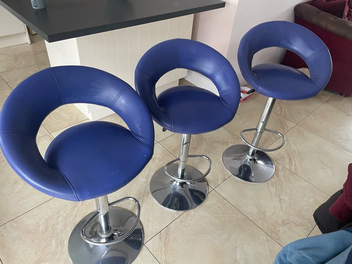 Purple bar stools