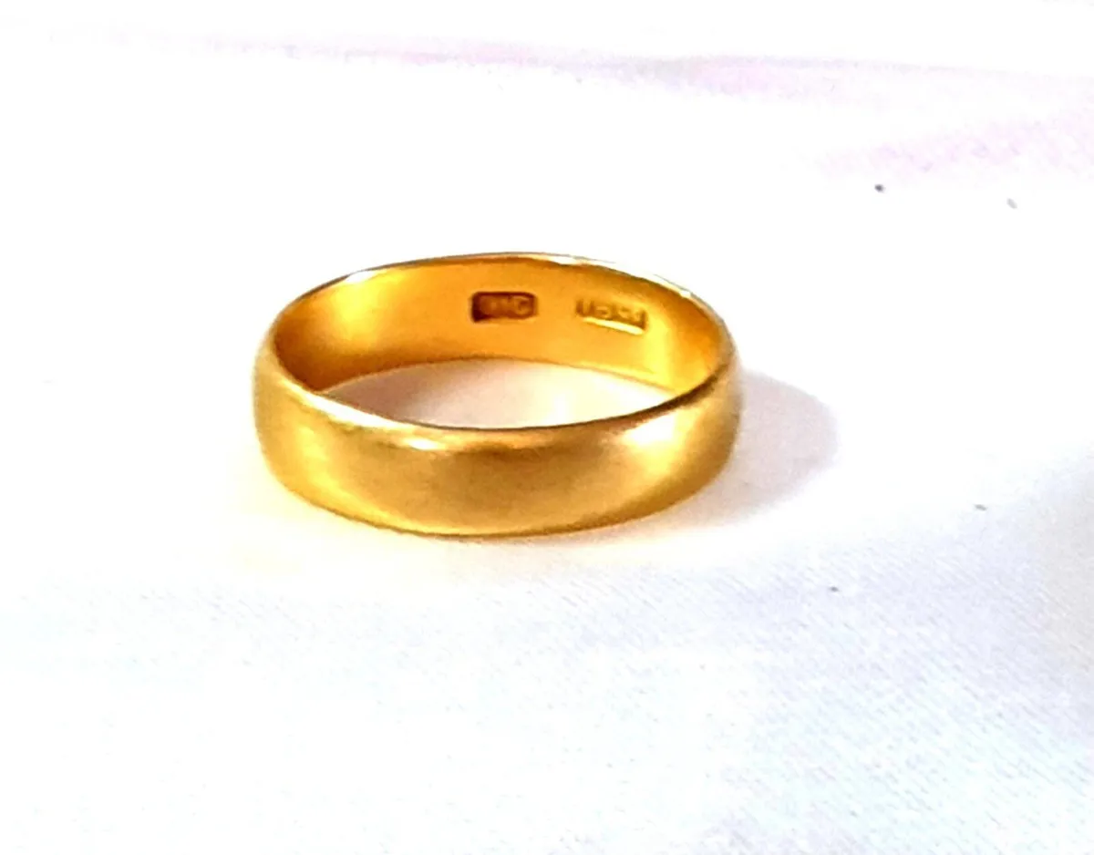 Vintage 18ct Gold Wedding Ring - Image 3