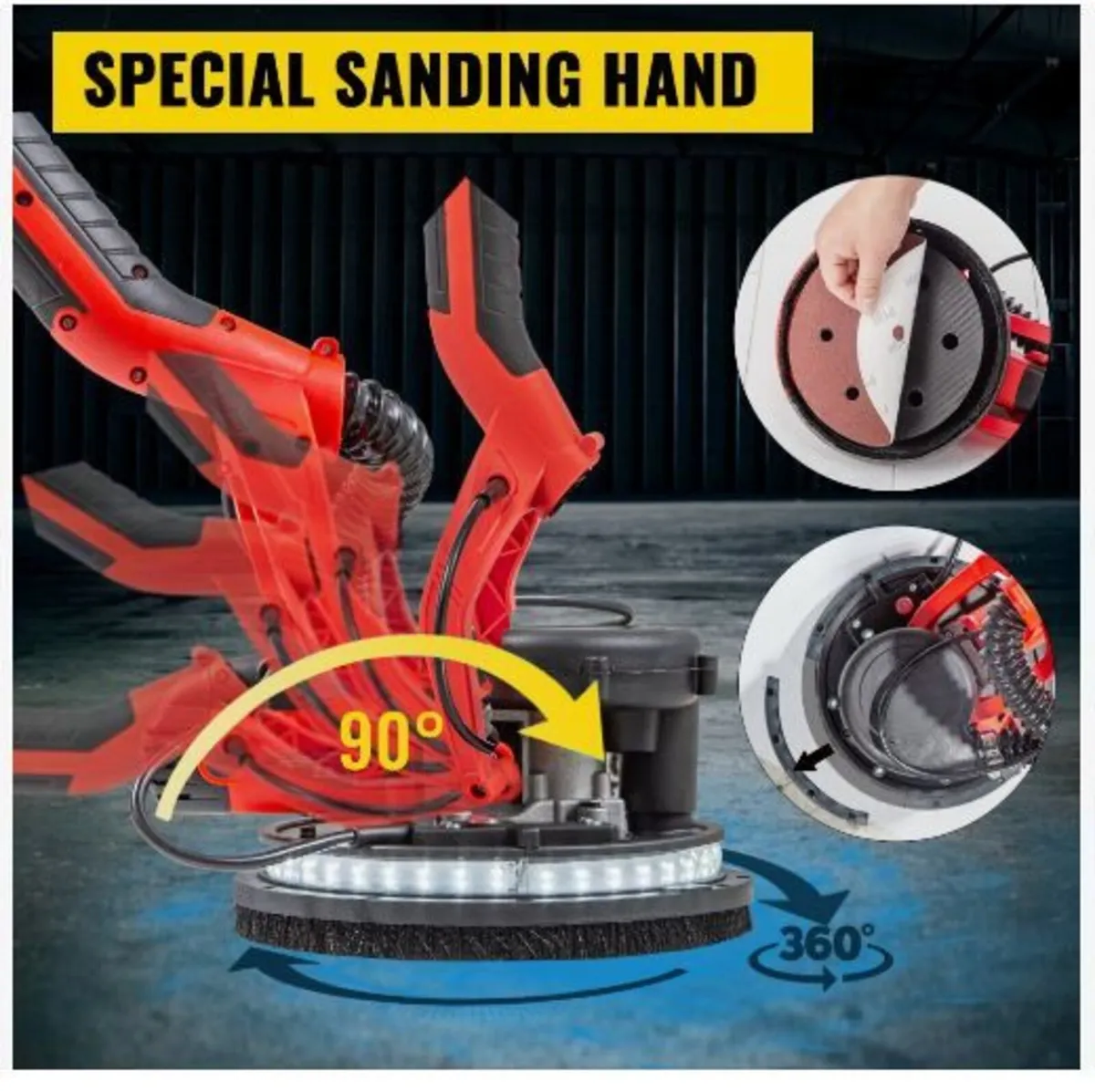 Drywall Sander 750W, Electric Drywall Sander - Image 3