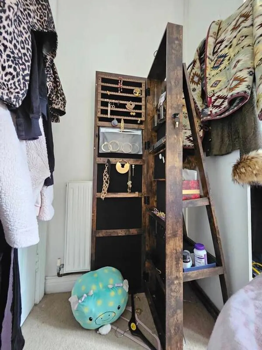 Mirror and jewellery cabinet, spins - Image 1