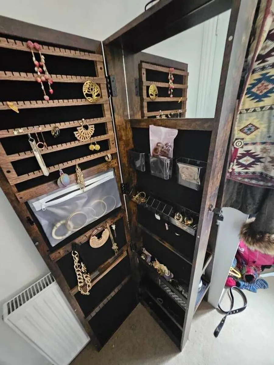 Mirror and jewellery cabinet, spins - Image 2