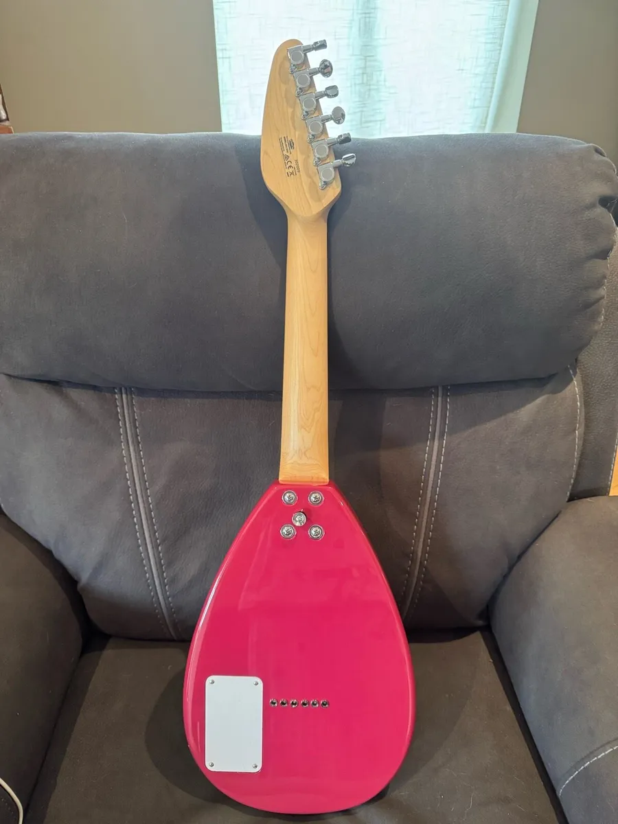 Vox Mark III Mini Electric Guitar Teardrop Red - Image 2