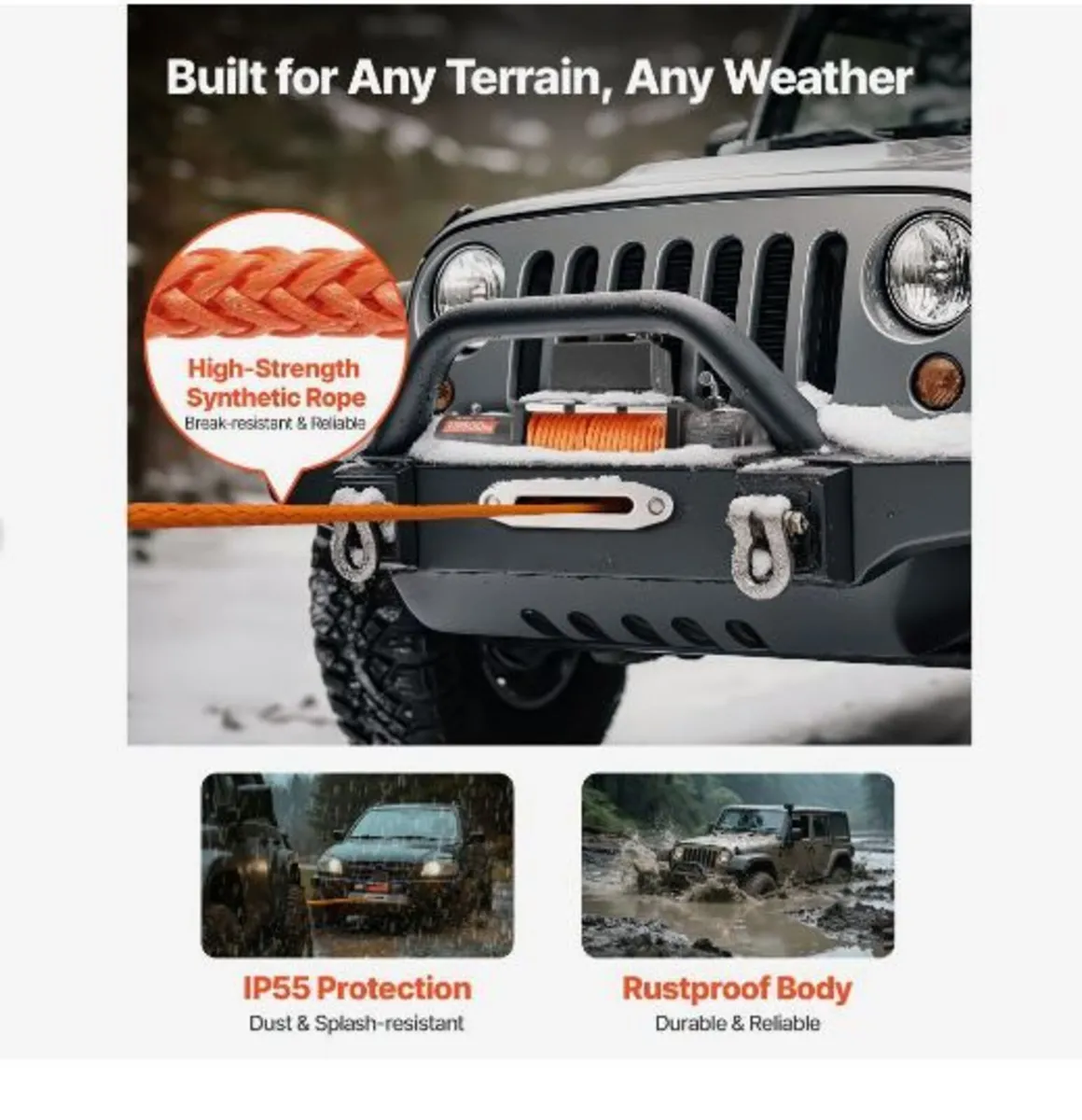 Electric Winch, 6100 kg Load Capacity - Image 2