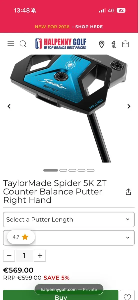 Taylormade ZT 35 inches - Image 2