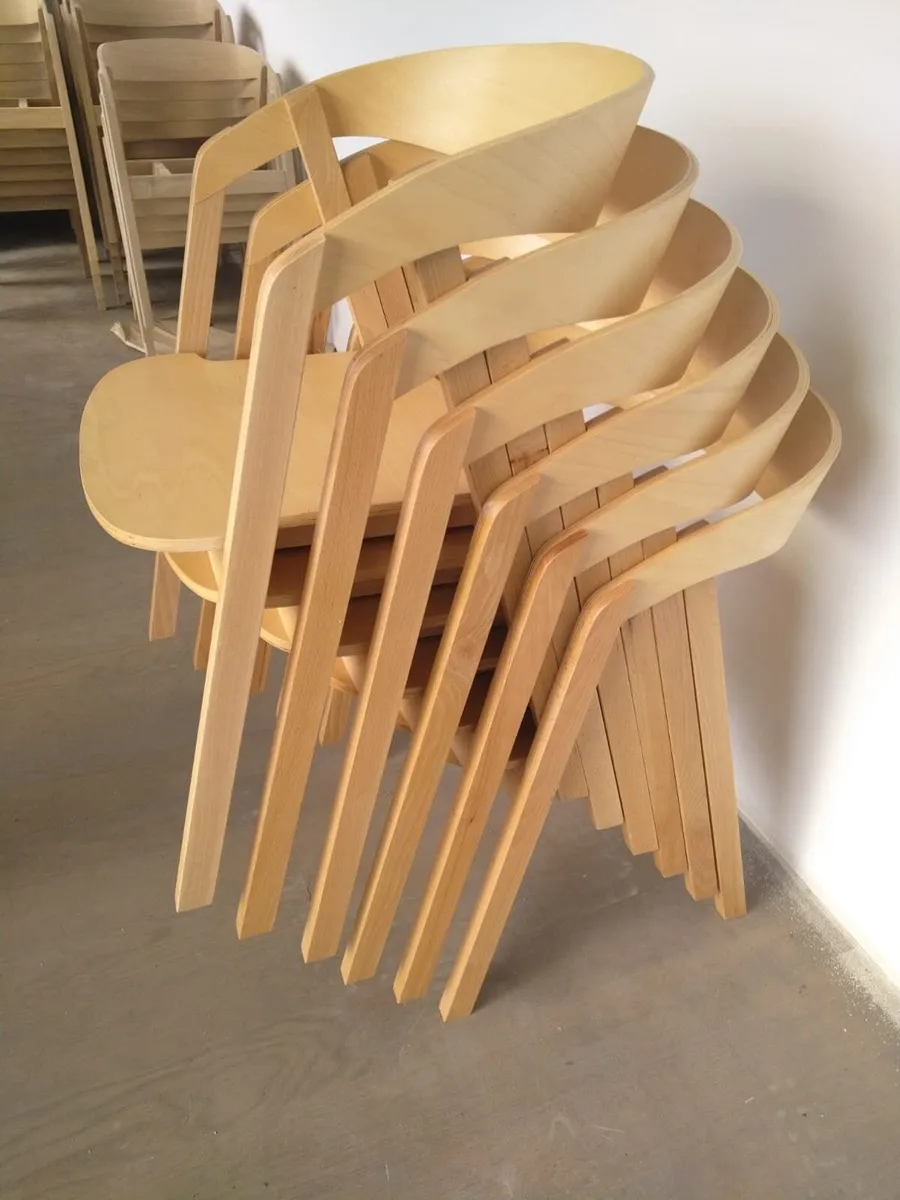 Helsinki Solid Beech Nordic Chair with All-Wood Se - Image 3
