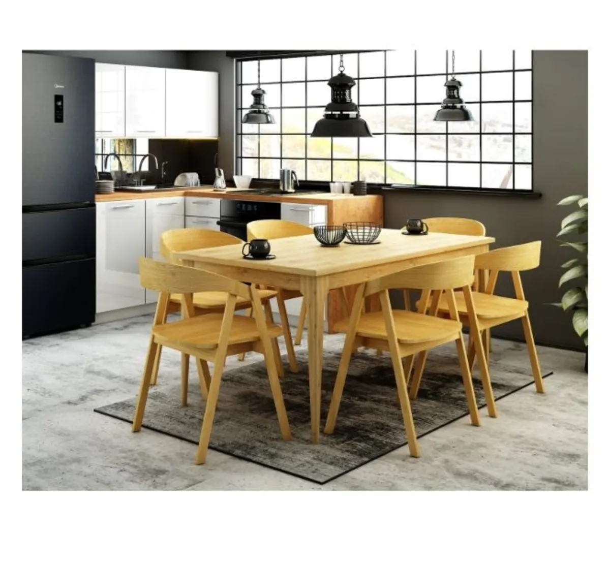 Helsinki Solid Beech Nordic Chair with All-Wood Se - Image 4