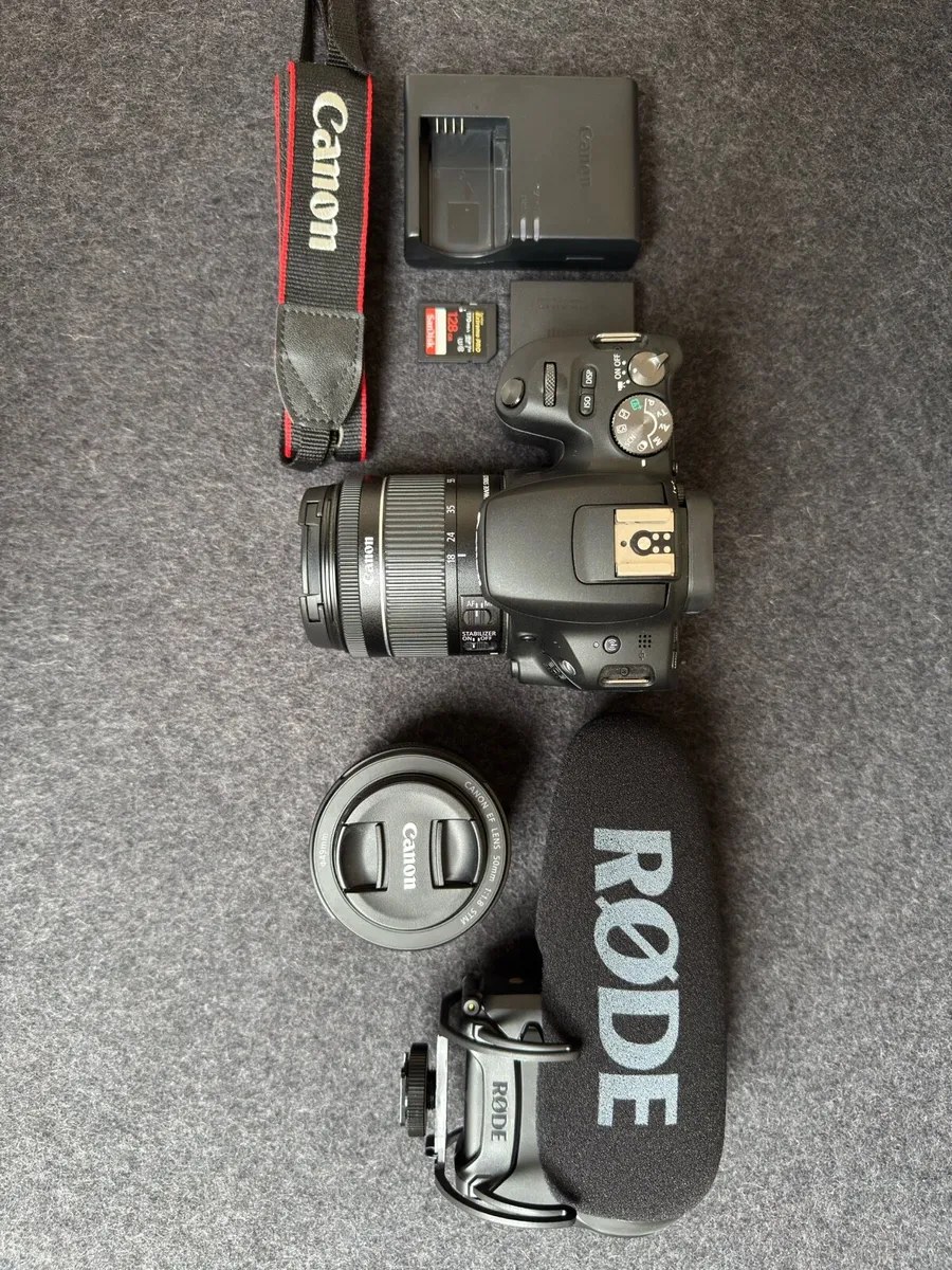 CANON 200D, RODE VIDEO MIC PRO+, TRIPOD & EXTRAS - Image 2