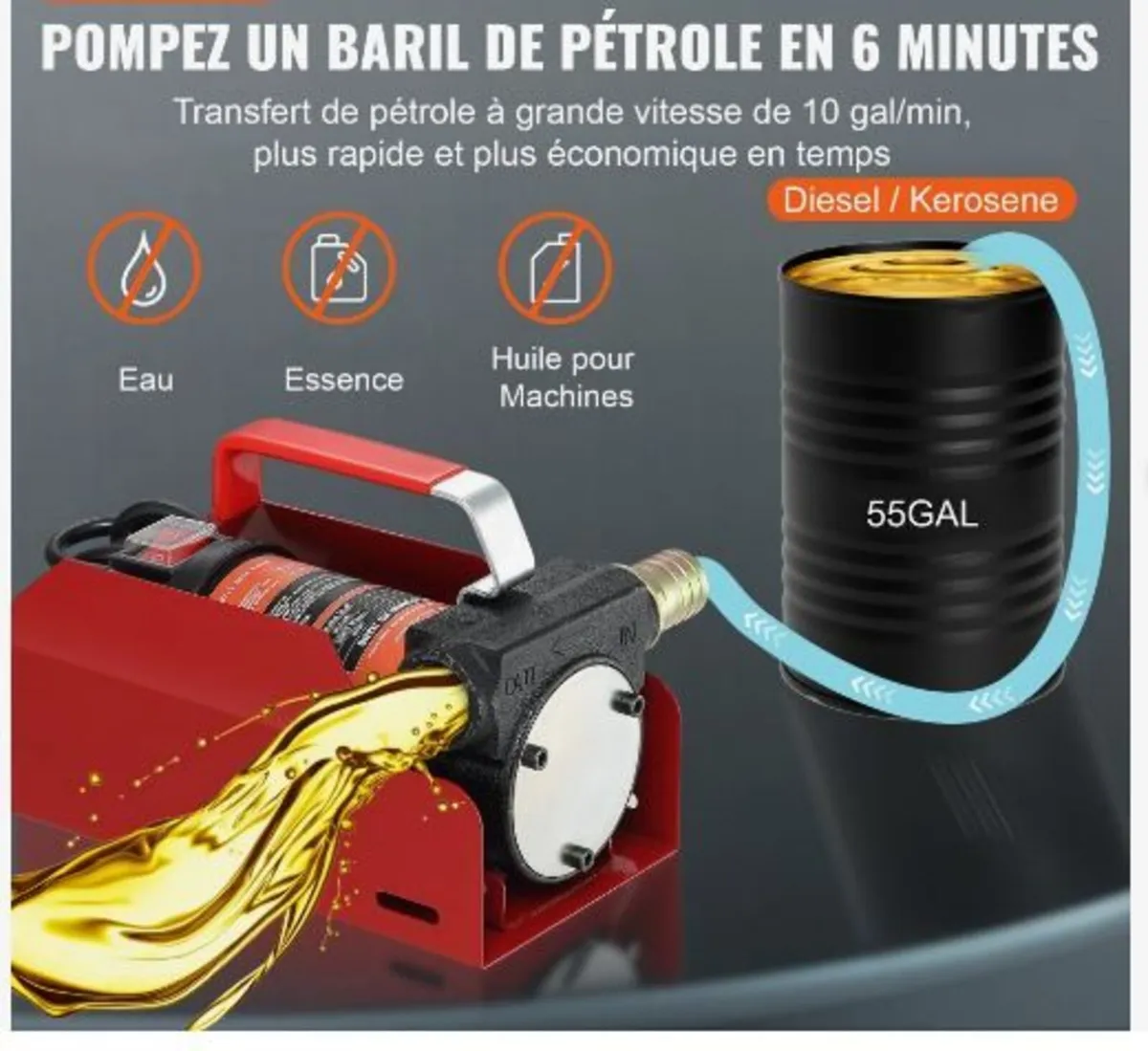 Fuel Transfer Pump, 12V - Image 4