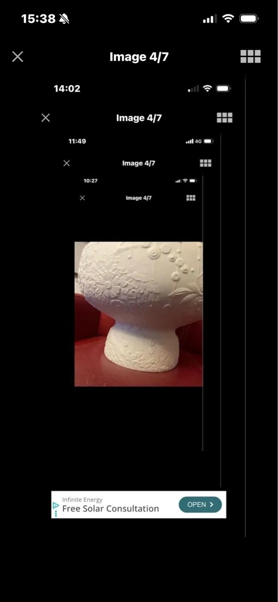Rare & Retired Large Lladro Pastoral Vase - Image 4
