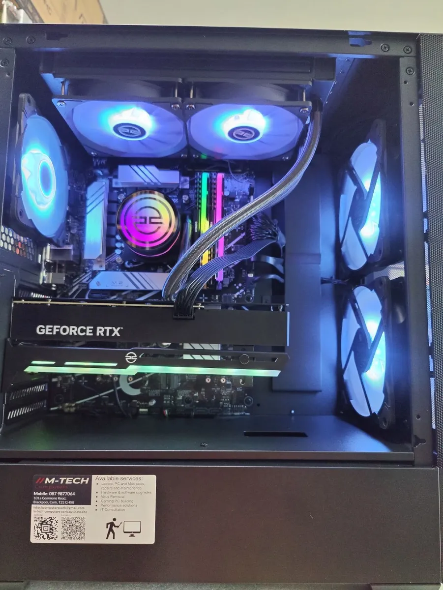 High Performance White Gaming PC i7/32GB RAM/RTX 4 - Image 2