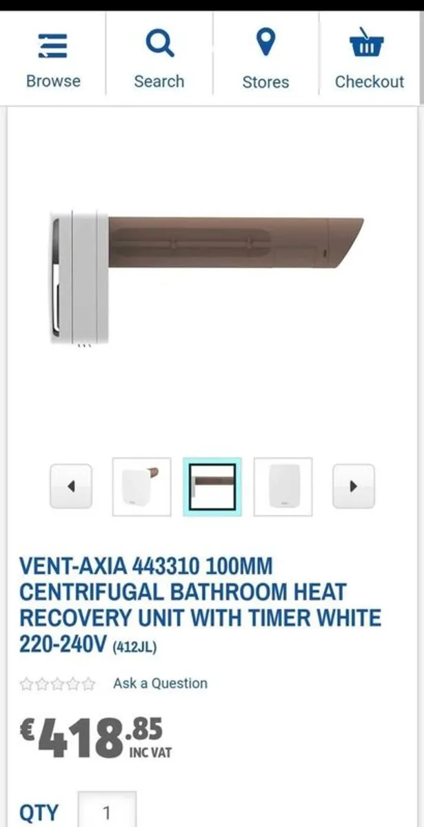 Vent Axia Heat Recovery Extract Fan - Image 2