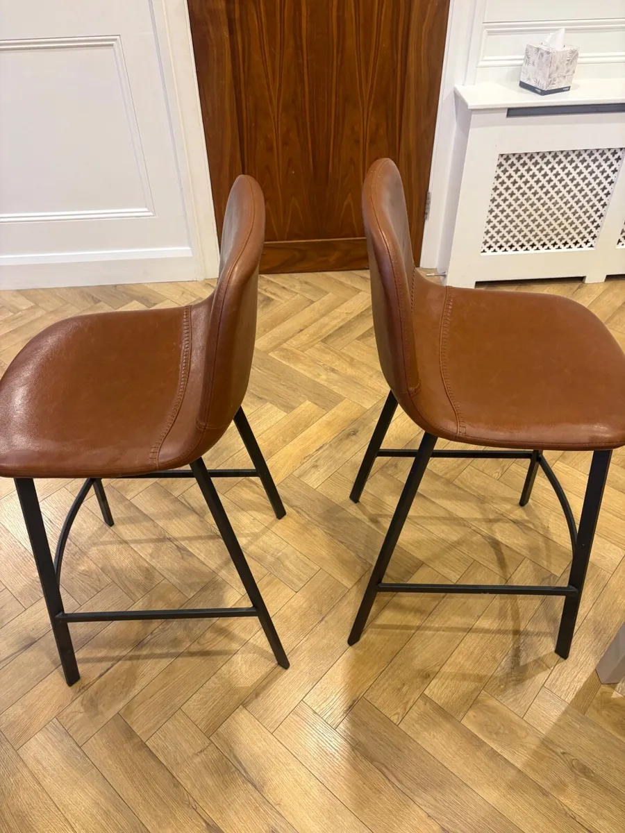 2 x Kitchen Island Bar Stools - Image 2