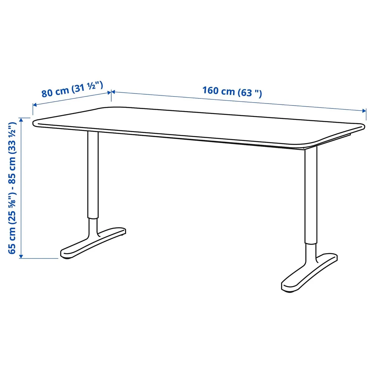 IKEA Bekant Desk - 160x80cm - Image 3