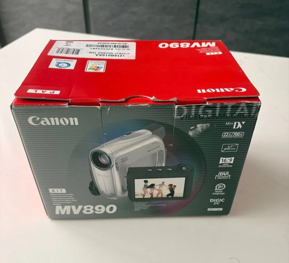 Boxed Canon MV890 MiniDV Camcorder, Vintage Y2K Video Camera - Image 3