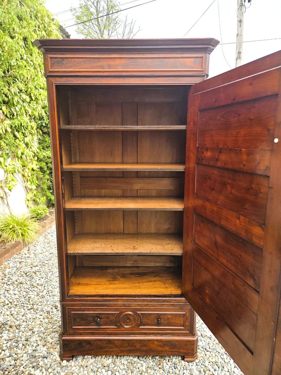 Antique French Rosewood Armoire - Circa 1890 - Image 3