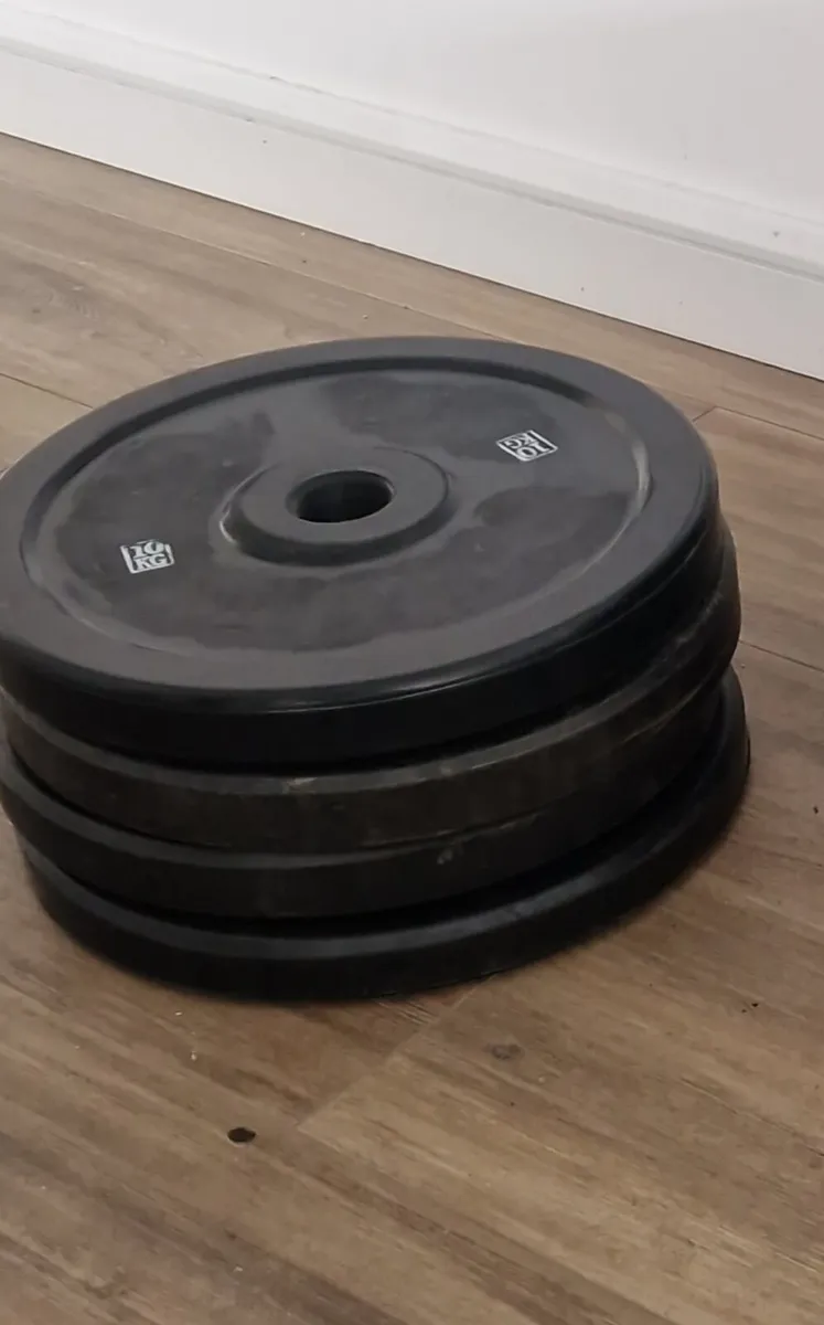4 x 10kg Olympic plates - Image 1