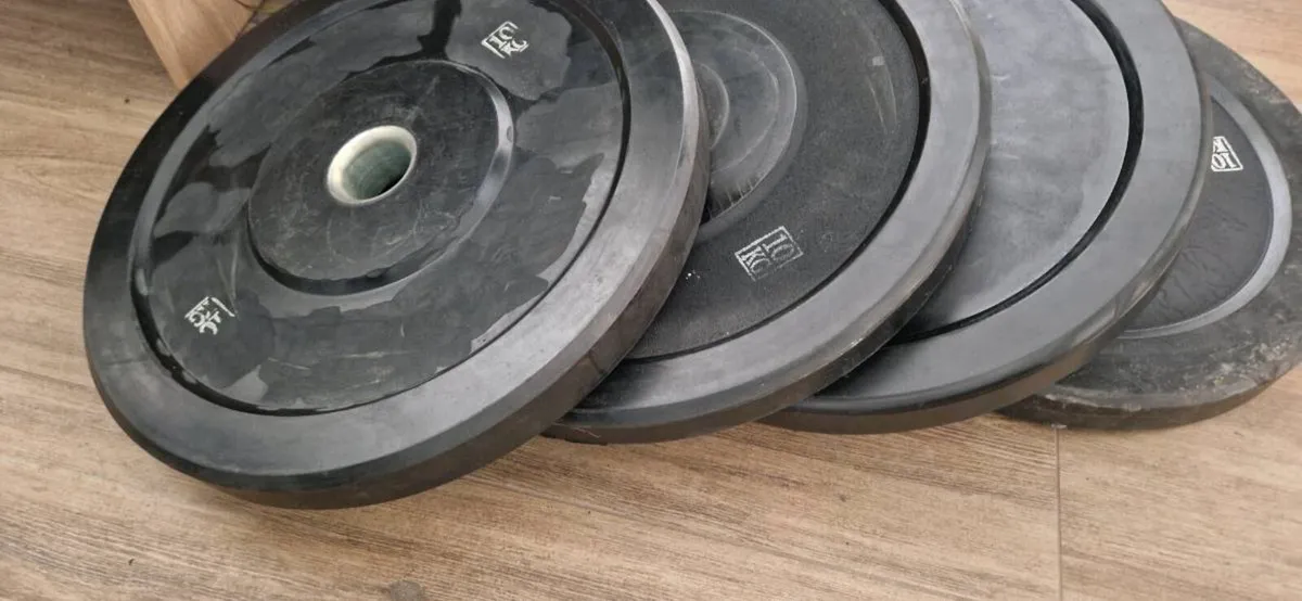 4 x 10kg Olympic plates - Image 2