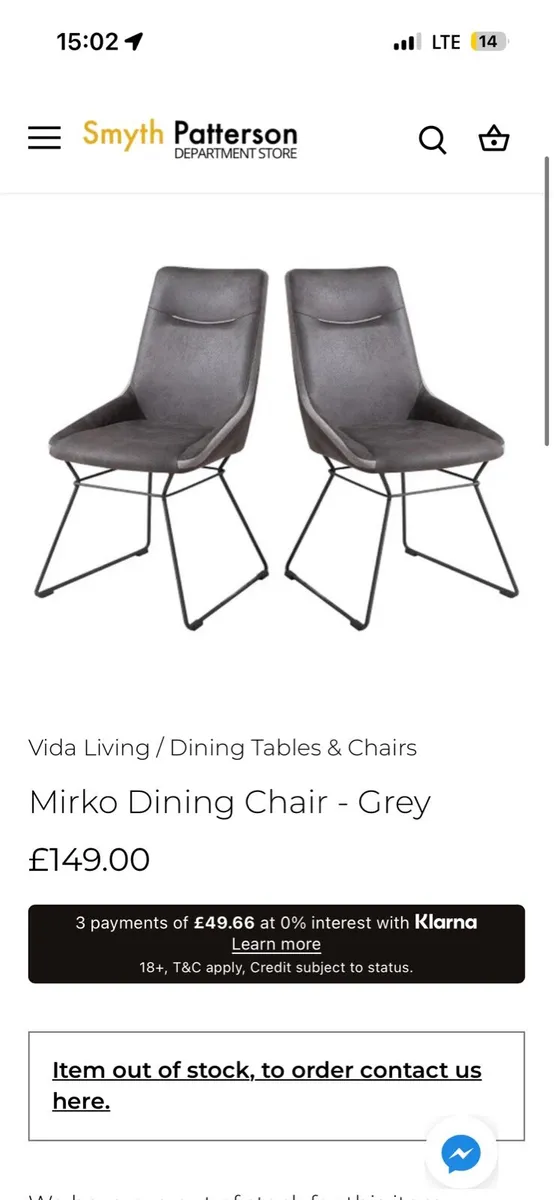 4xVida Living Dinning Chairs ProfessionallyCleaned - Image 2