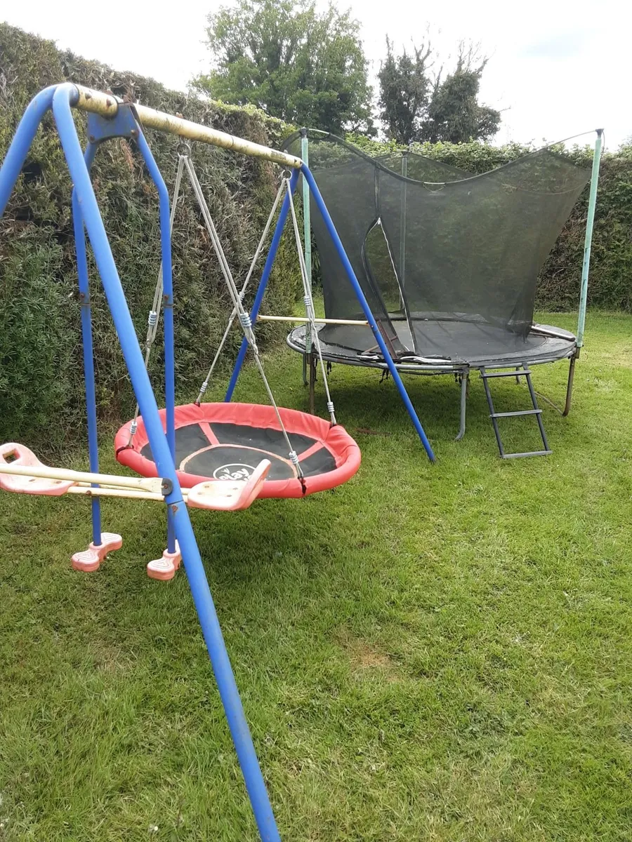 Trampoline and swing set - Image 3