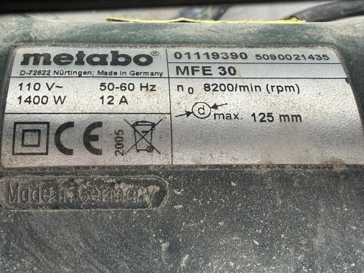 Metabo 110V Wall Chaser **Online Auction** - Image 4