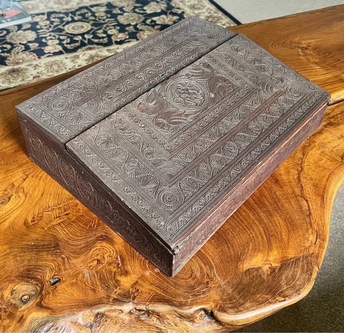 Victorian Anglo Indian Sandalwood Writing Slope - Image 1