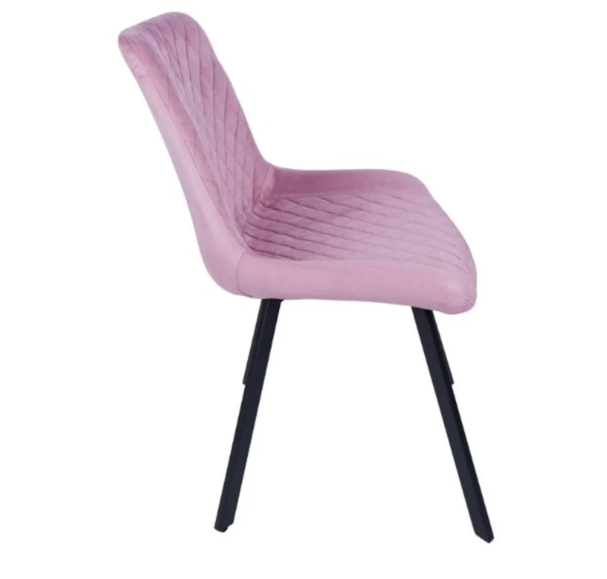 Savina Pink Velvet Upholstered Chair - Image 2