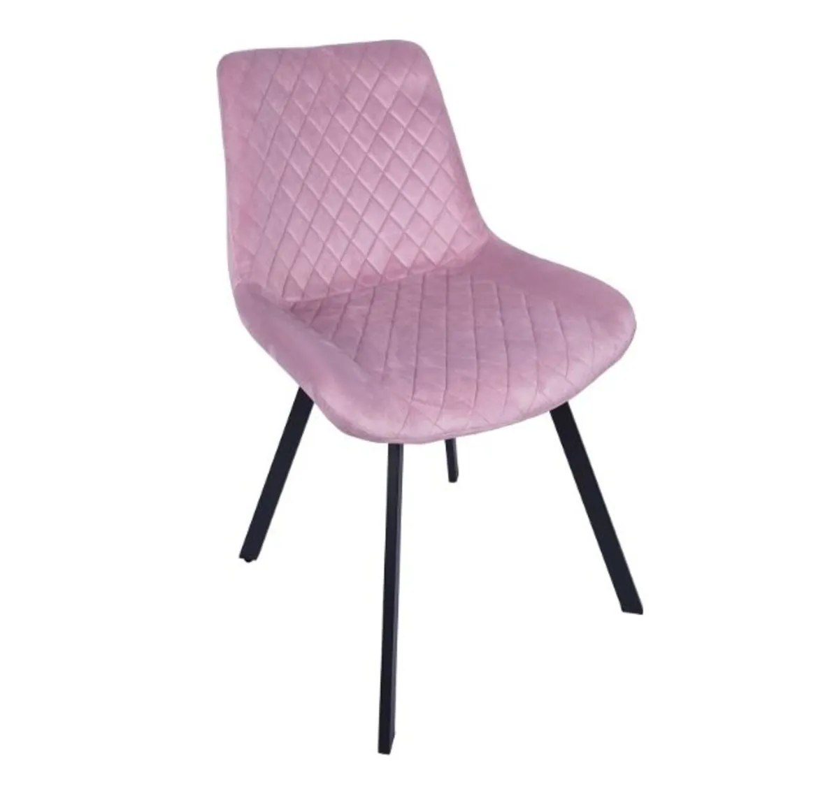 Savina Pink Velvet Upholstered Chair - Image 1