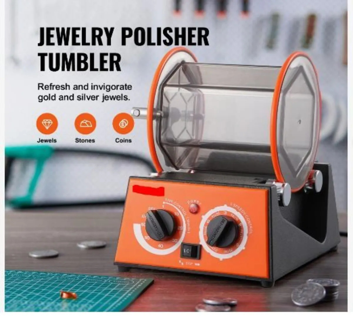 3kg Rotary Tumbler Surface Polisher Jewelry - Image 3