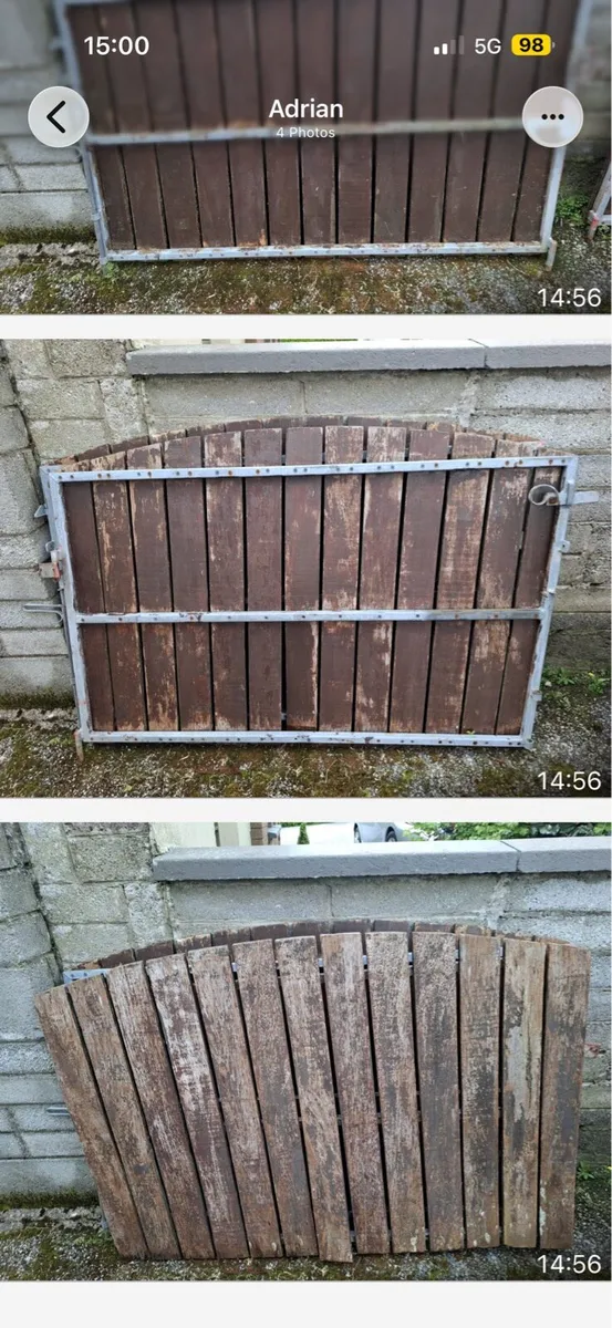 Teak gates - Image 1