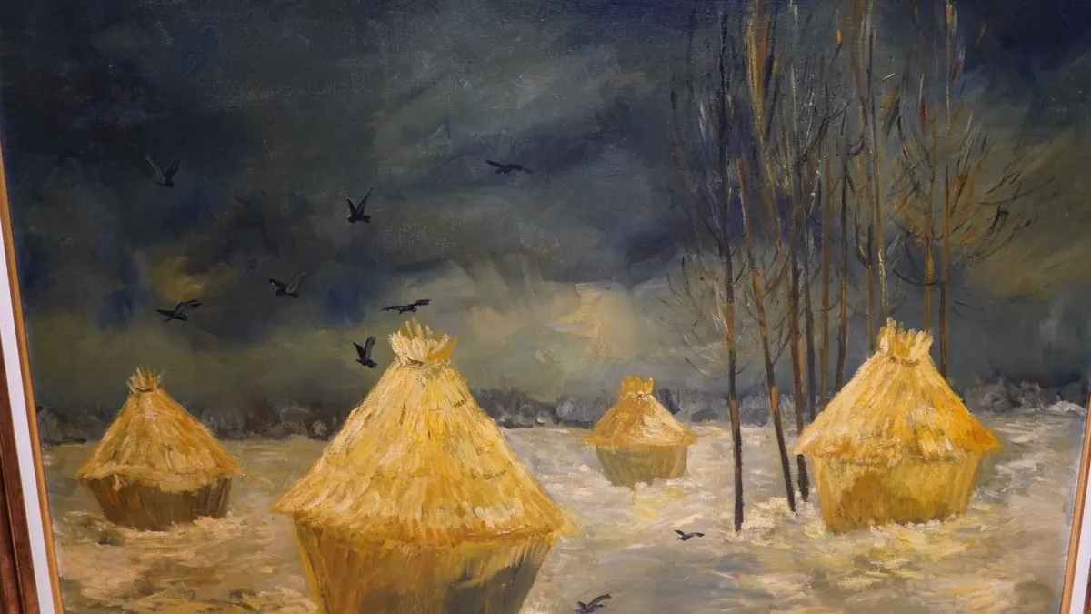 Large Continental Oil Painting - Image 3