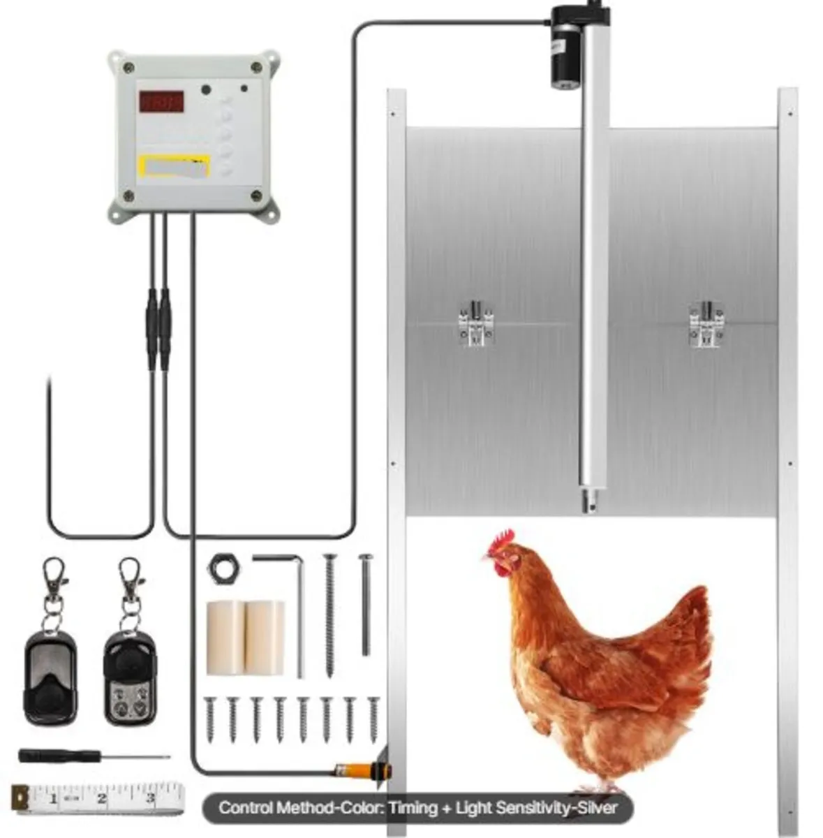 Automatic Chicken Coop Door,Timer and Light Senso - Image 1
