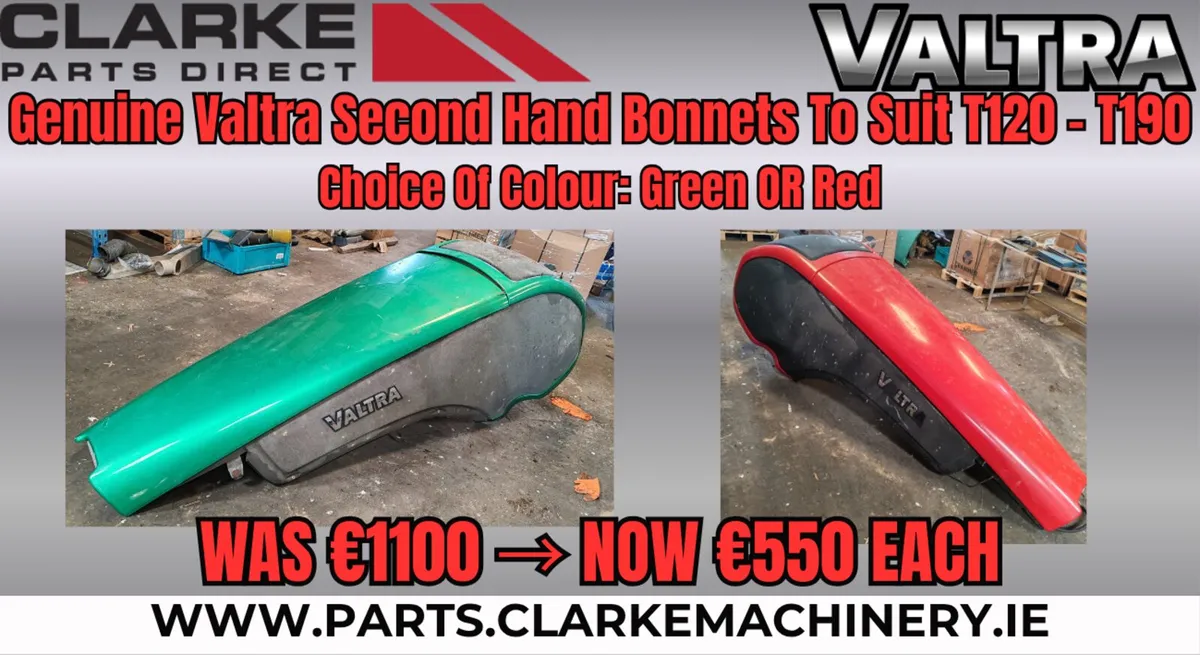 Genuine Valtra Second Hand Bonnets T120-T190