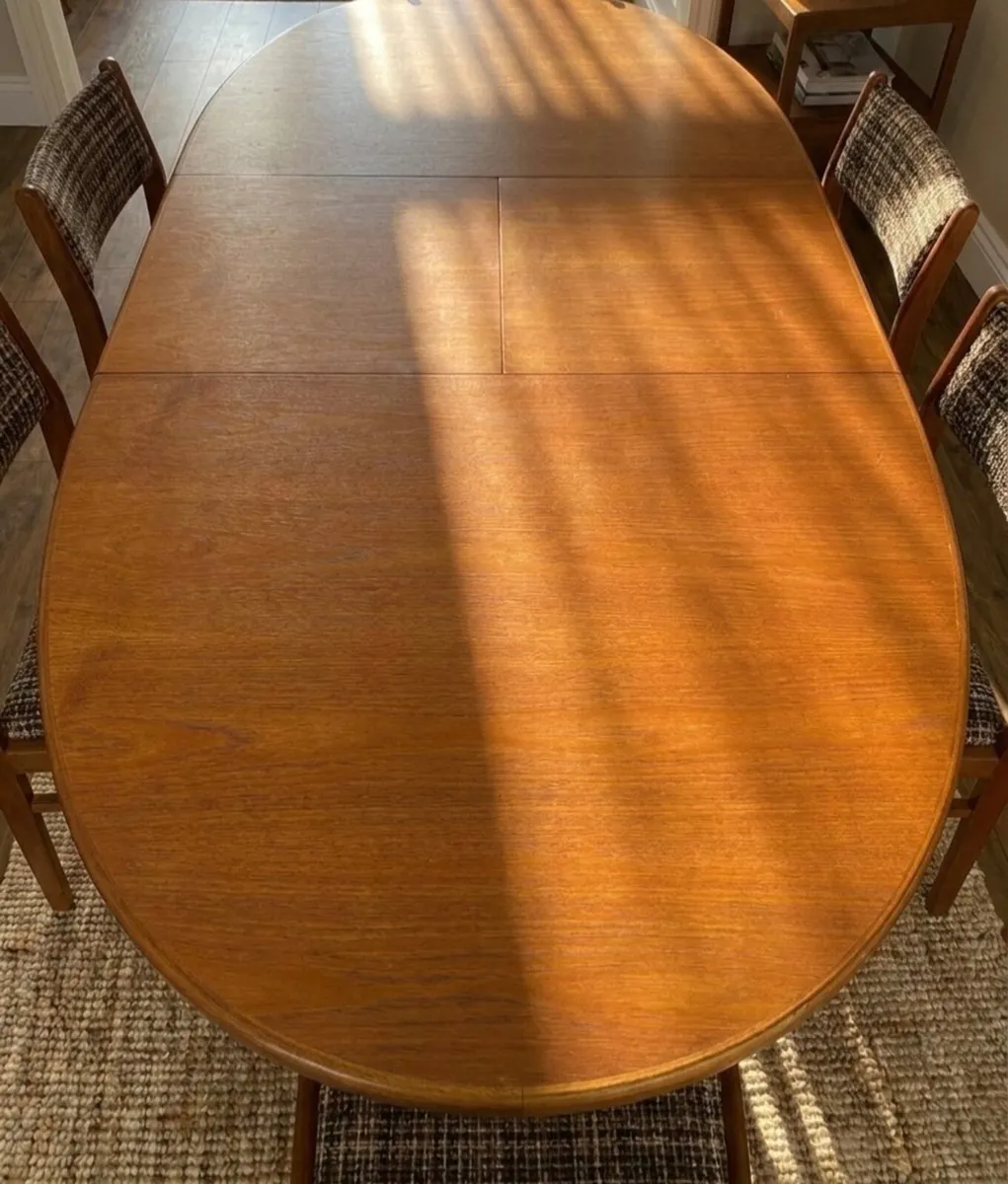 Mid Century Teak McIntosh Dining Table & 6 Chairs - Image 2