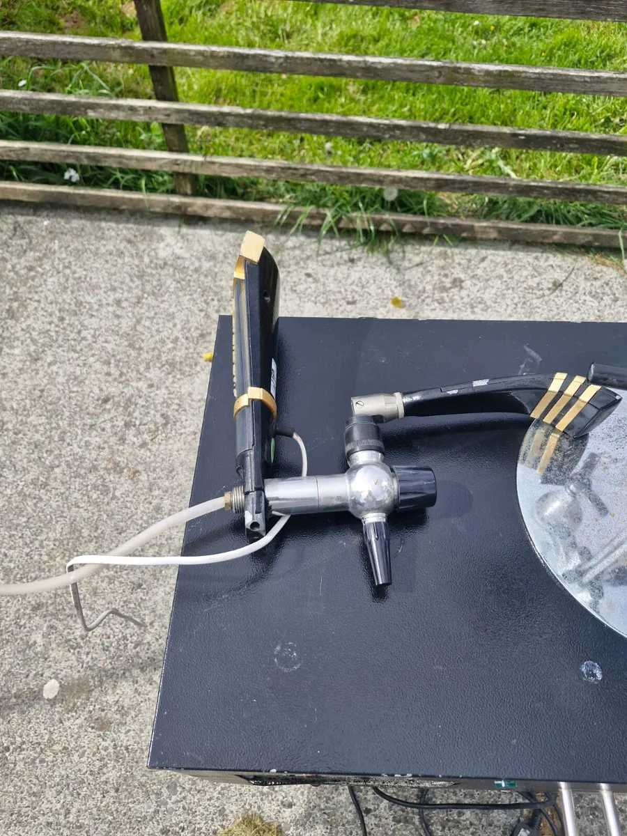 Beer tap, cooler and full gas cylinder plus fridge - Image 2