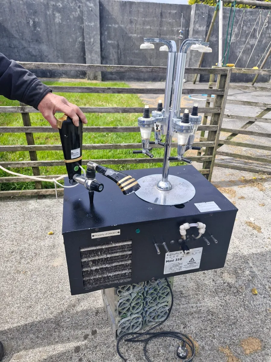 Beer tap, cooler and full gas cylinder plus fridge - Image 4
