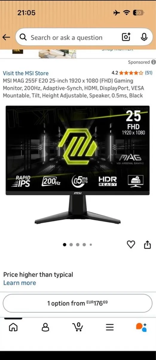 Gaming Monitors 200hz & 165hz - Image 2