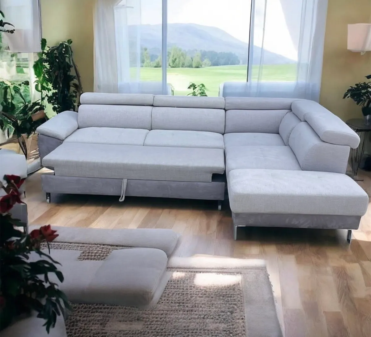 L Corner sofa/sofabed - Image 2