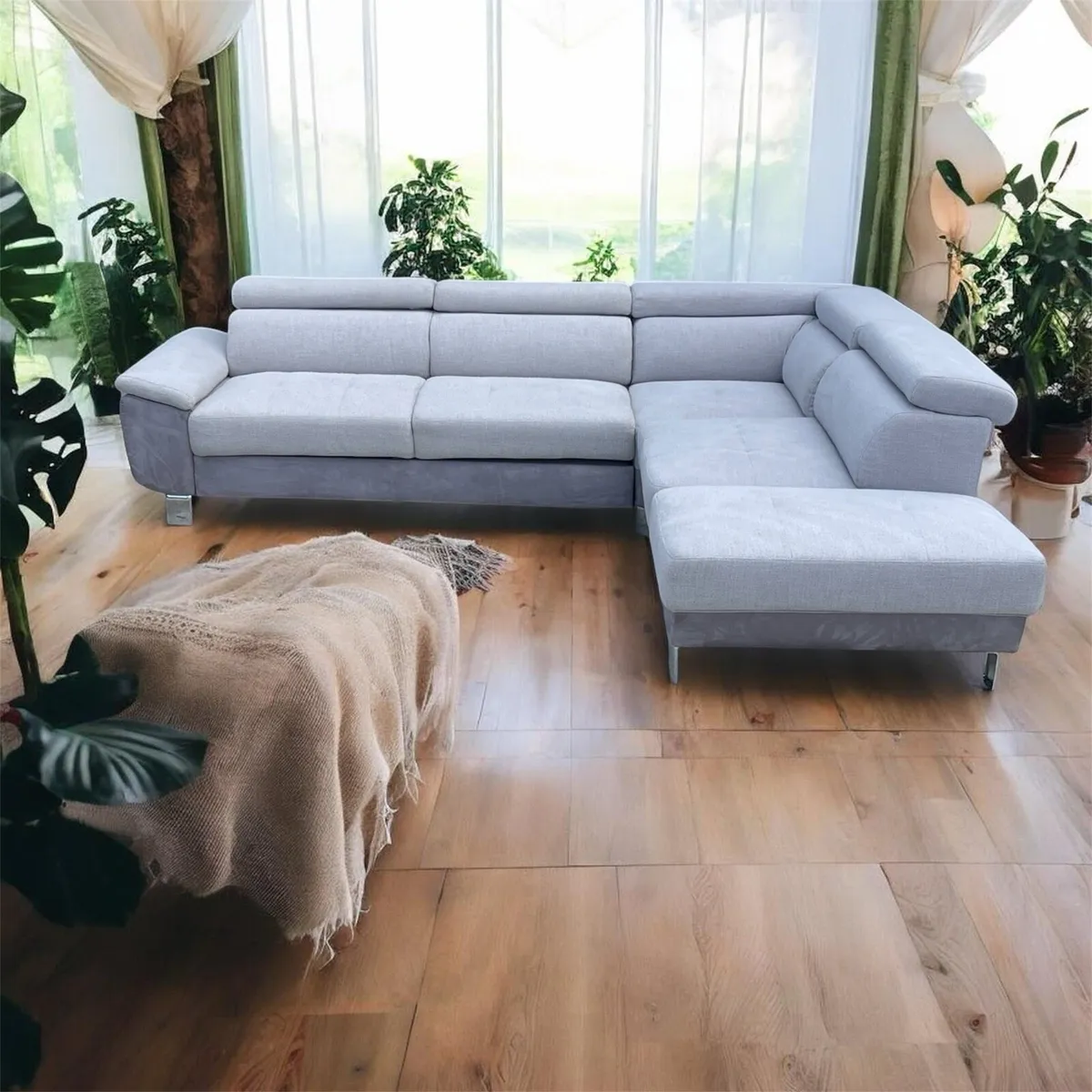 L Corner sofa/sofabed - Image 3