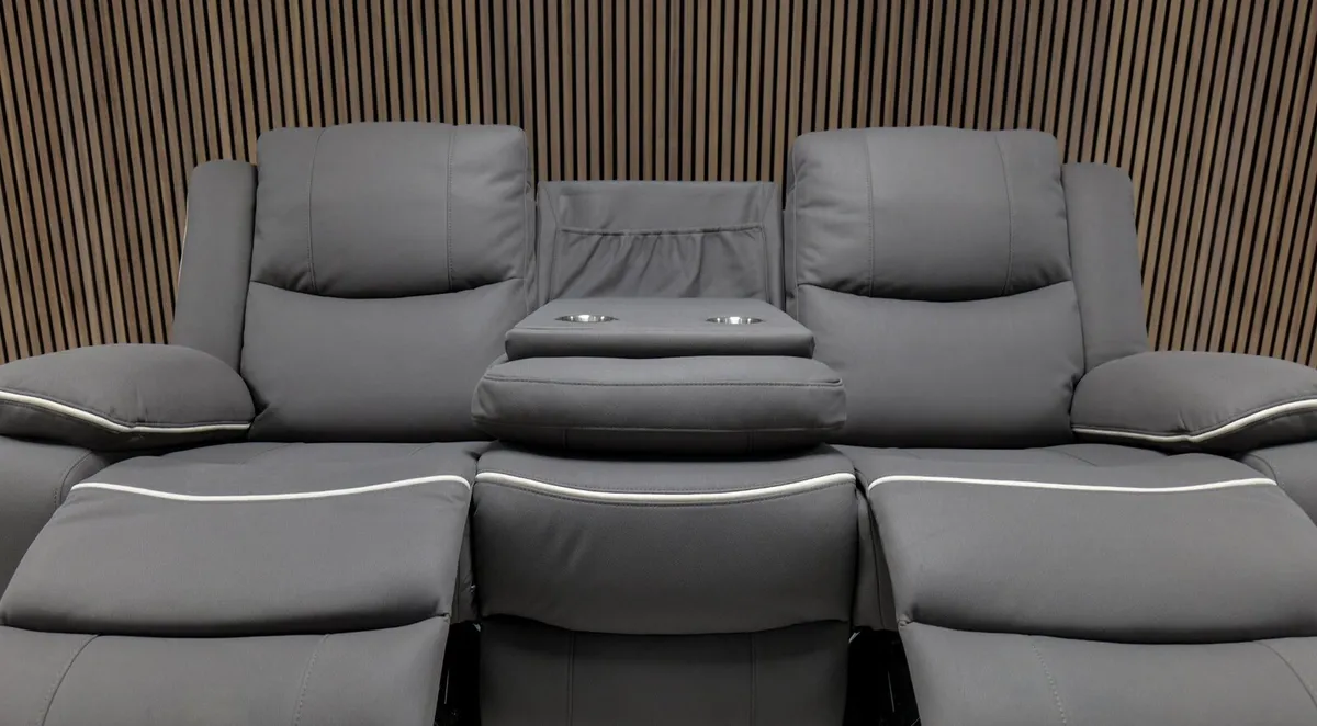 Chloe 3+1+1 Seater Micro Fabric Recliner Sofa - Image 3