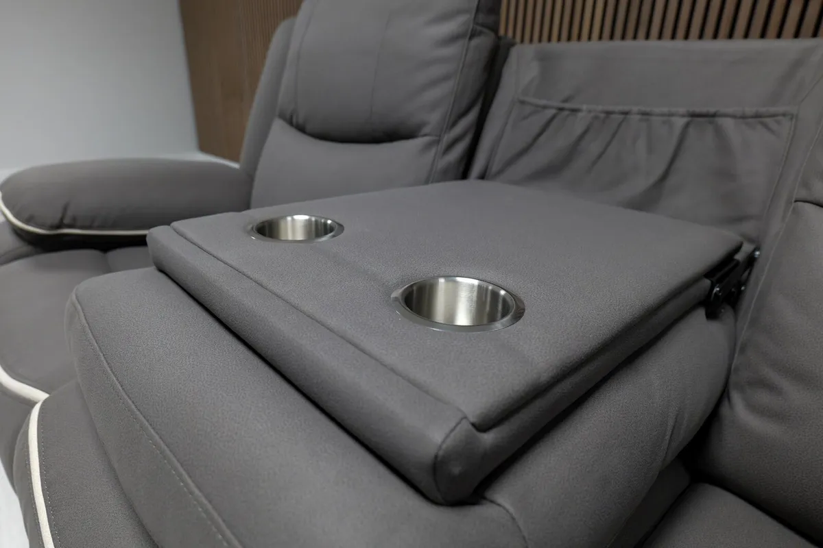 Chloe 3+1+1 Seater Micro Fabric Recliner Sofa - Image 4