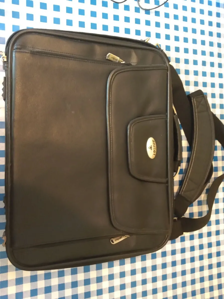 Leather laptop suitcase bag - Image 2