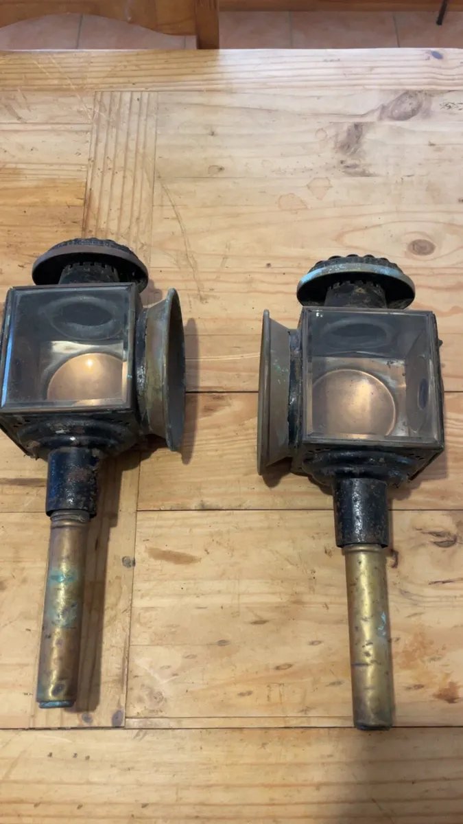 Pair of carriage lamps - Image 2