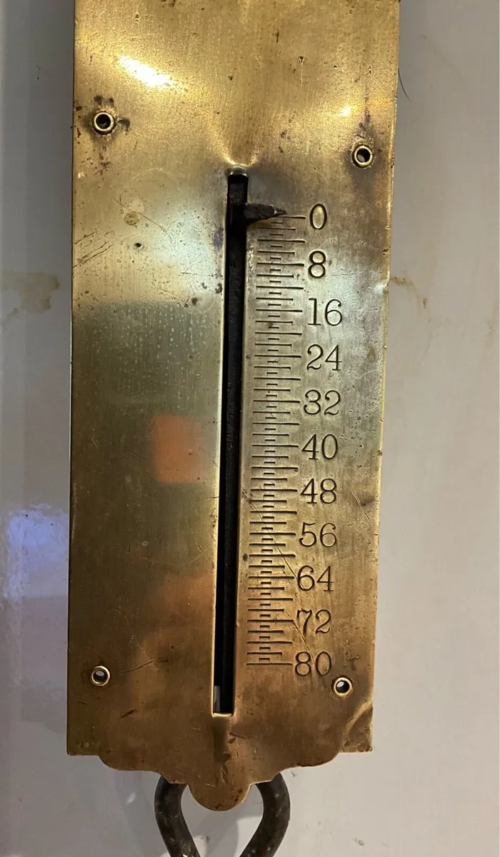 Vintage Brass Chatillon Spring Balanced Scale - Image 4