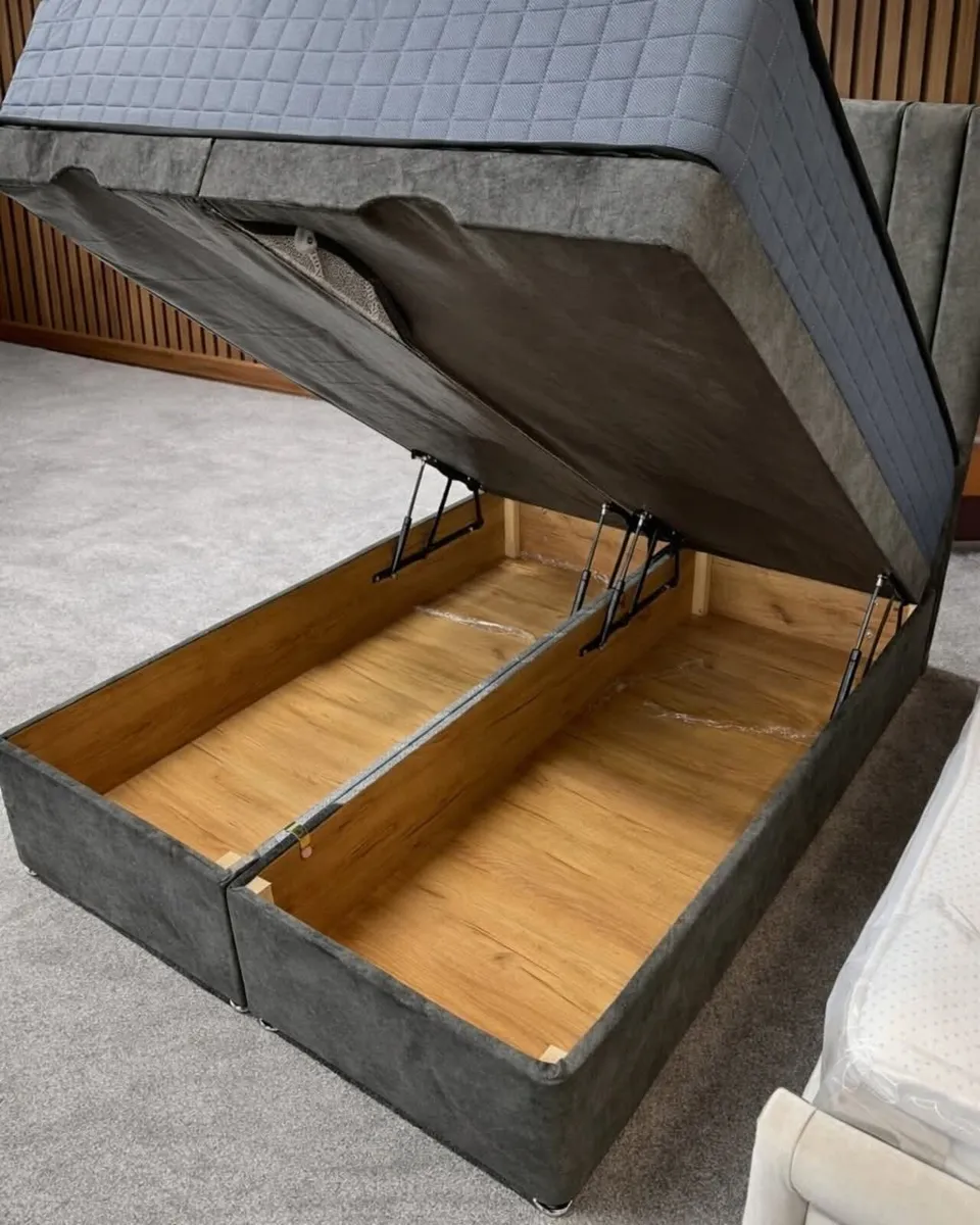 Divan Ottoman Base Bed With Mattress Opt - Image 3