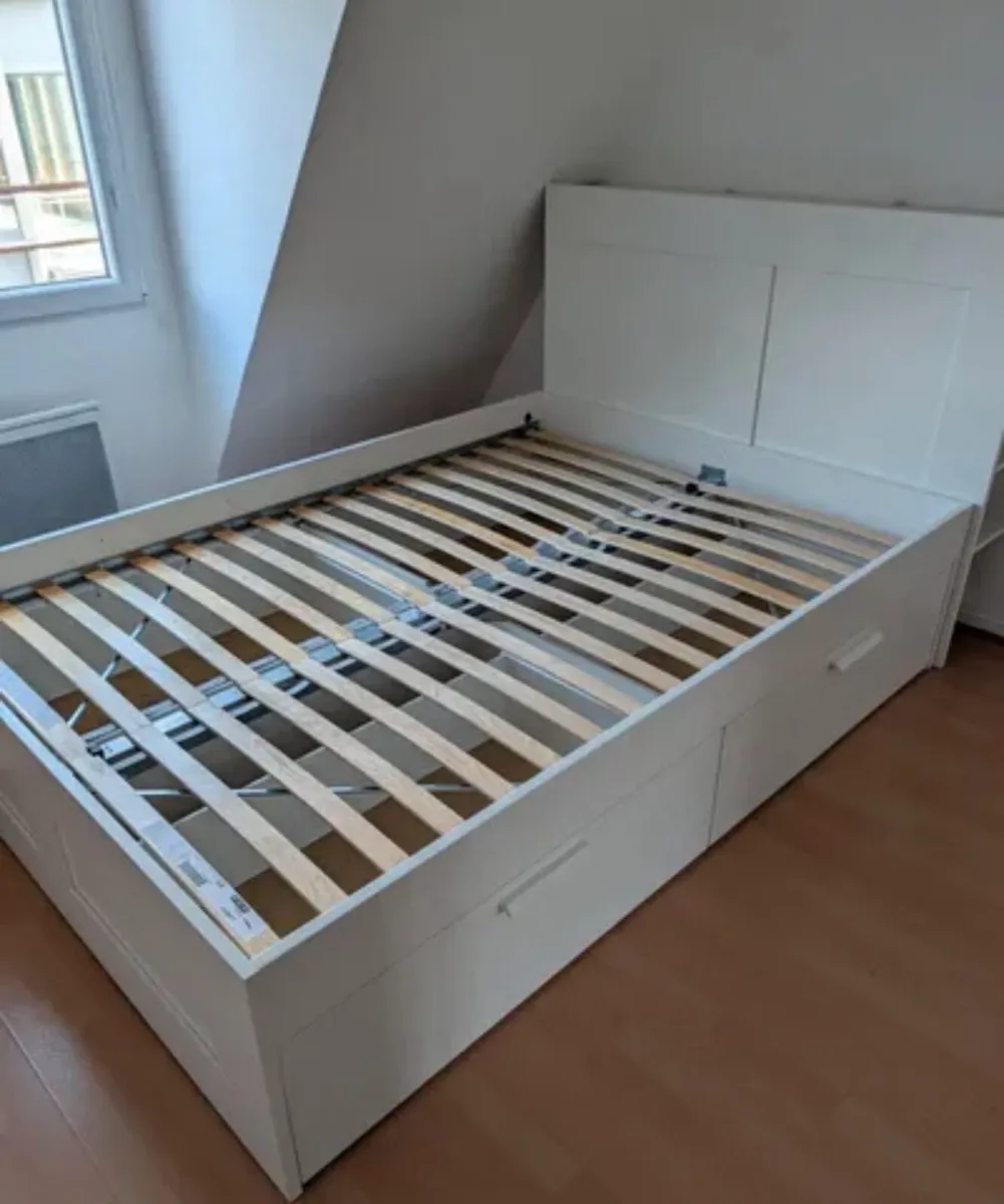 King size bed with storage drawers - Image 3
