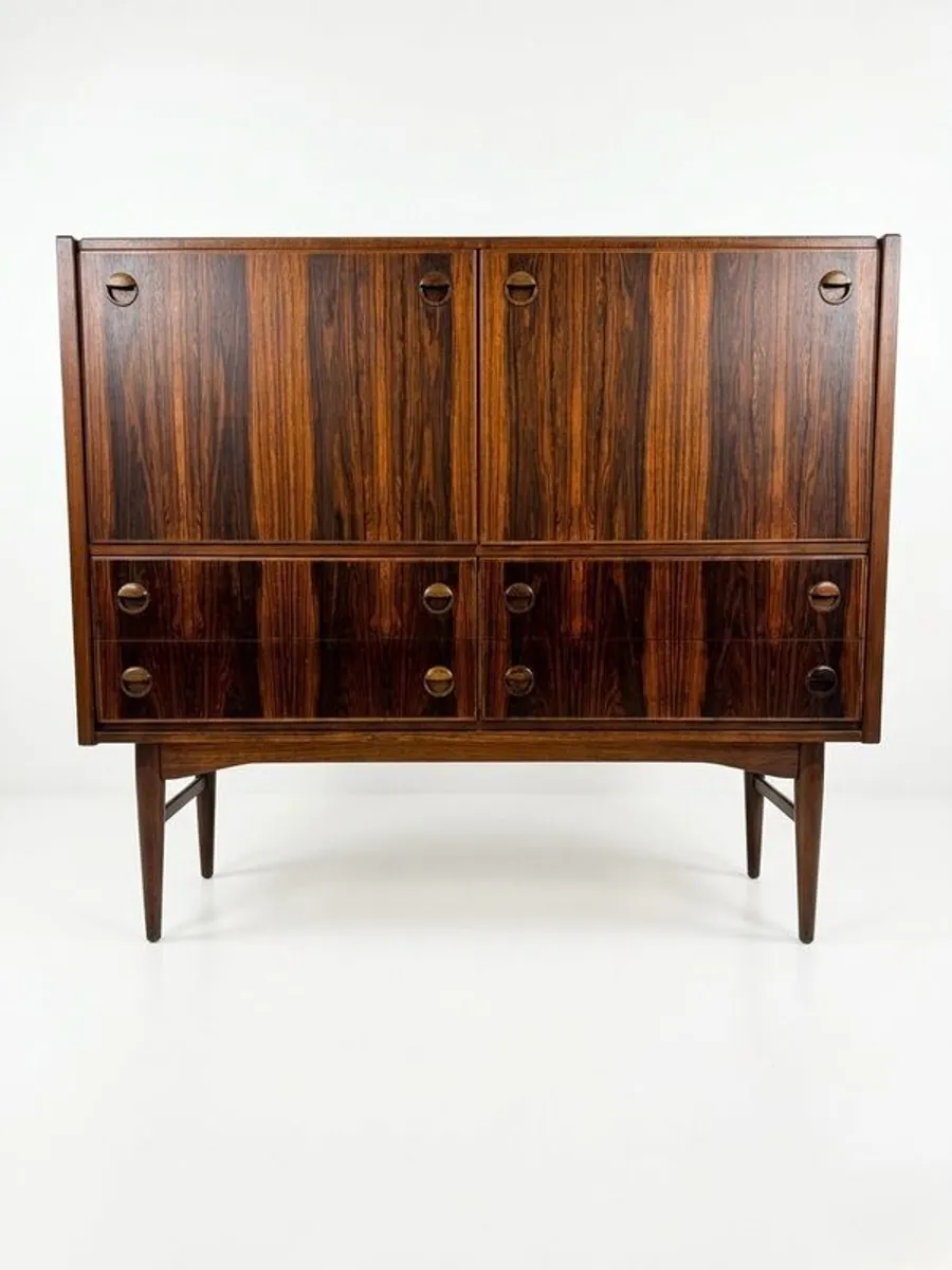 Danish Mid Century Rosewood Highboard, Circa 1960s - Image 1
