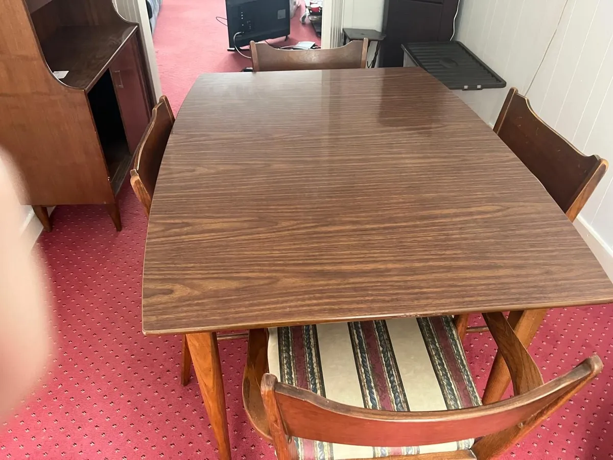 FREE MAHOGANY TABLE AND 4 CHAIRS- Must be collecte