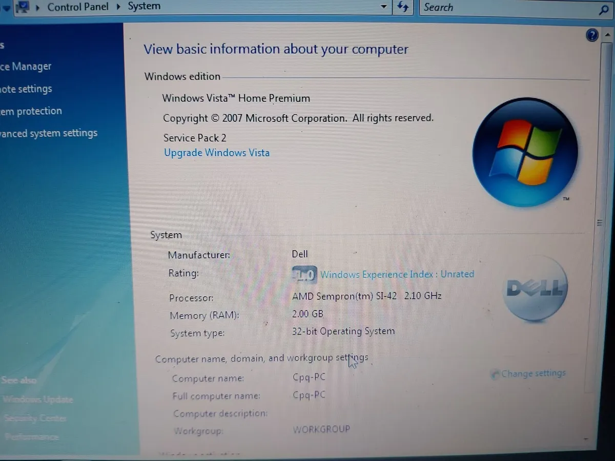 Compaq Presario CQ60-218EA 15.6 Laptop - Image 2