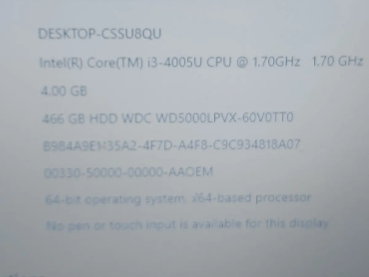 HP 350 G1, 15.6 inch Laptop, 4GB Ram, 500GB HDD - Image 4