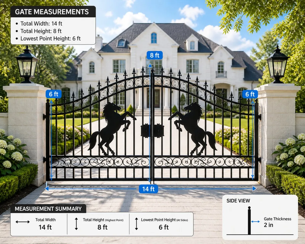 14ft Steel Gates - Image 1